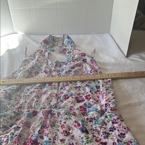 Ambiance Floral Patterned Dress with Gold Accents - Picture 4 of 6